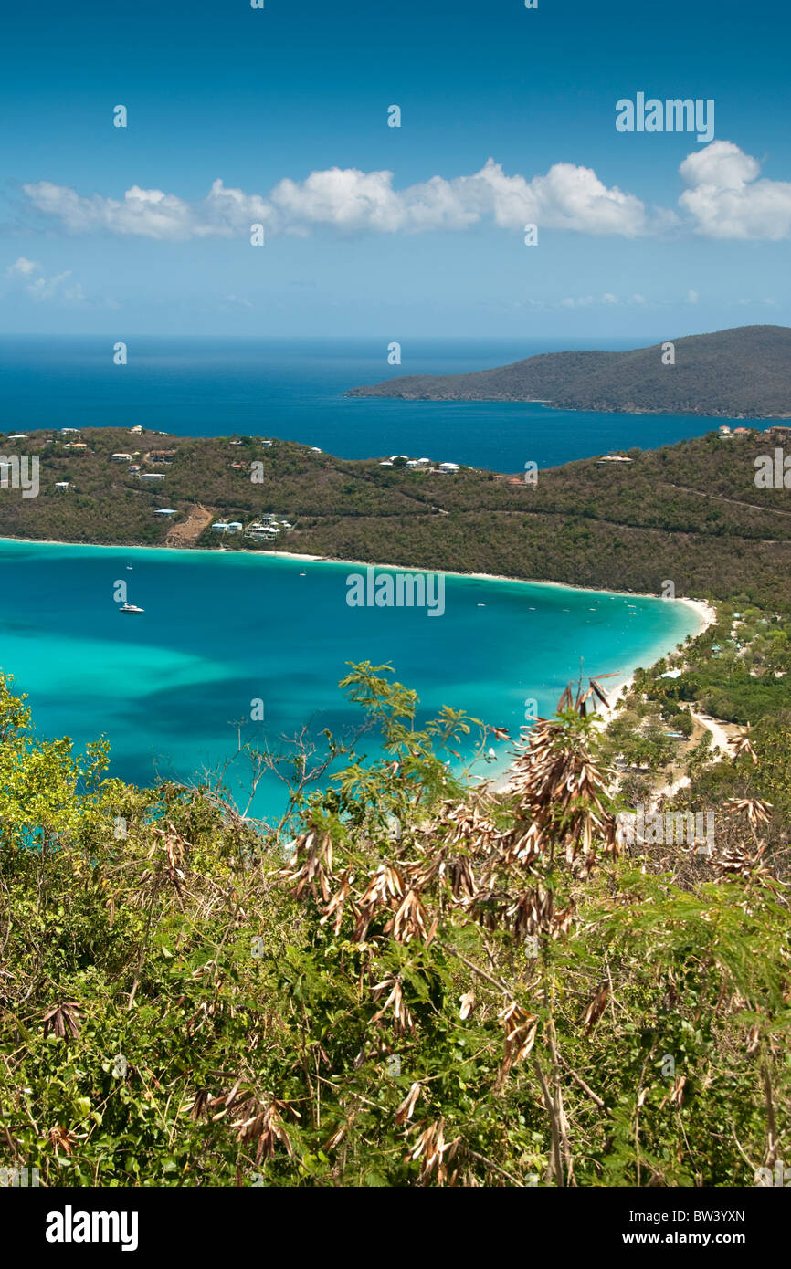 Saint Thomas et les couleurs du paysage, des Caraïbes Banque D'Images