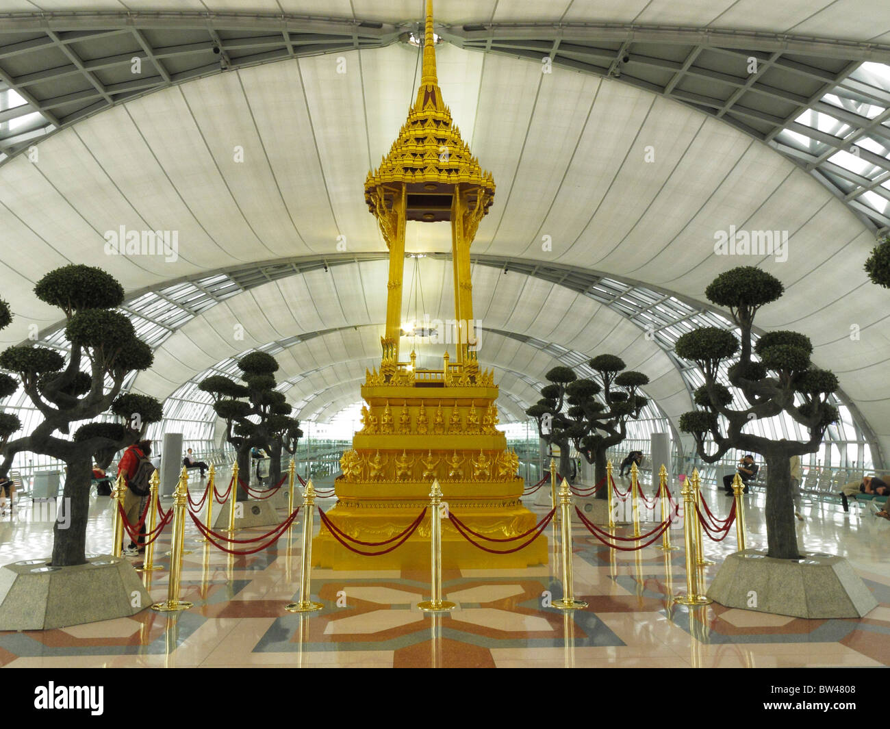 Nouvel Aéroport International Suvarnabhumi, Bangkok, Thaïlande Banque D'Images