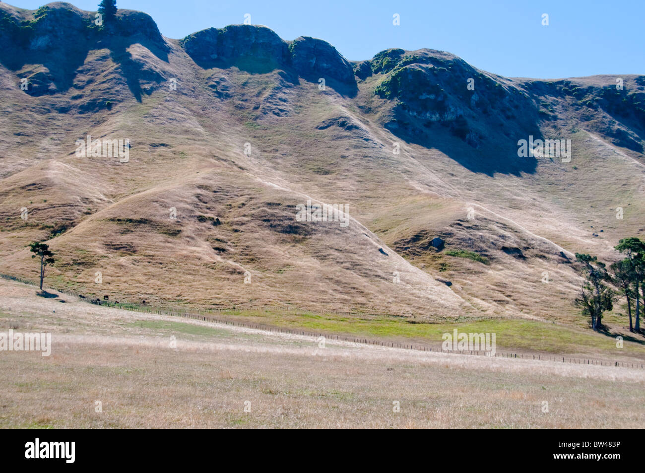 Te Mata Peek,Vallée de la rivière Tukituki,Te Mata,Rd,Collines de Kaokaoroa,Plages de Raukawa, Hawke's Bay, Havelock North, Nouvelle-Zélande Banque D'Images