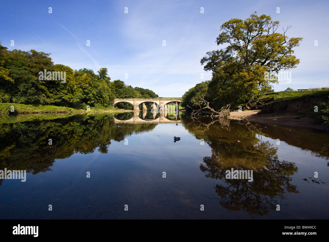 Les ponts sur l'escroc O'Lune près de Lancaster Banque D'Images