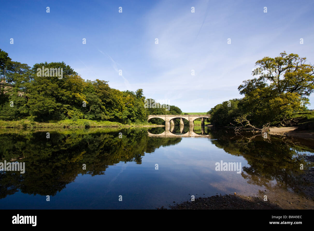 Les ponts sur l'escroc O'Lune près de Lancaster Banque D'Images