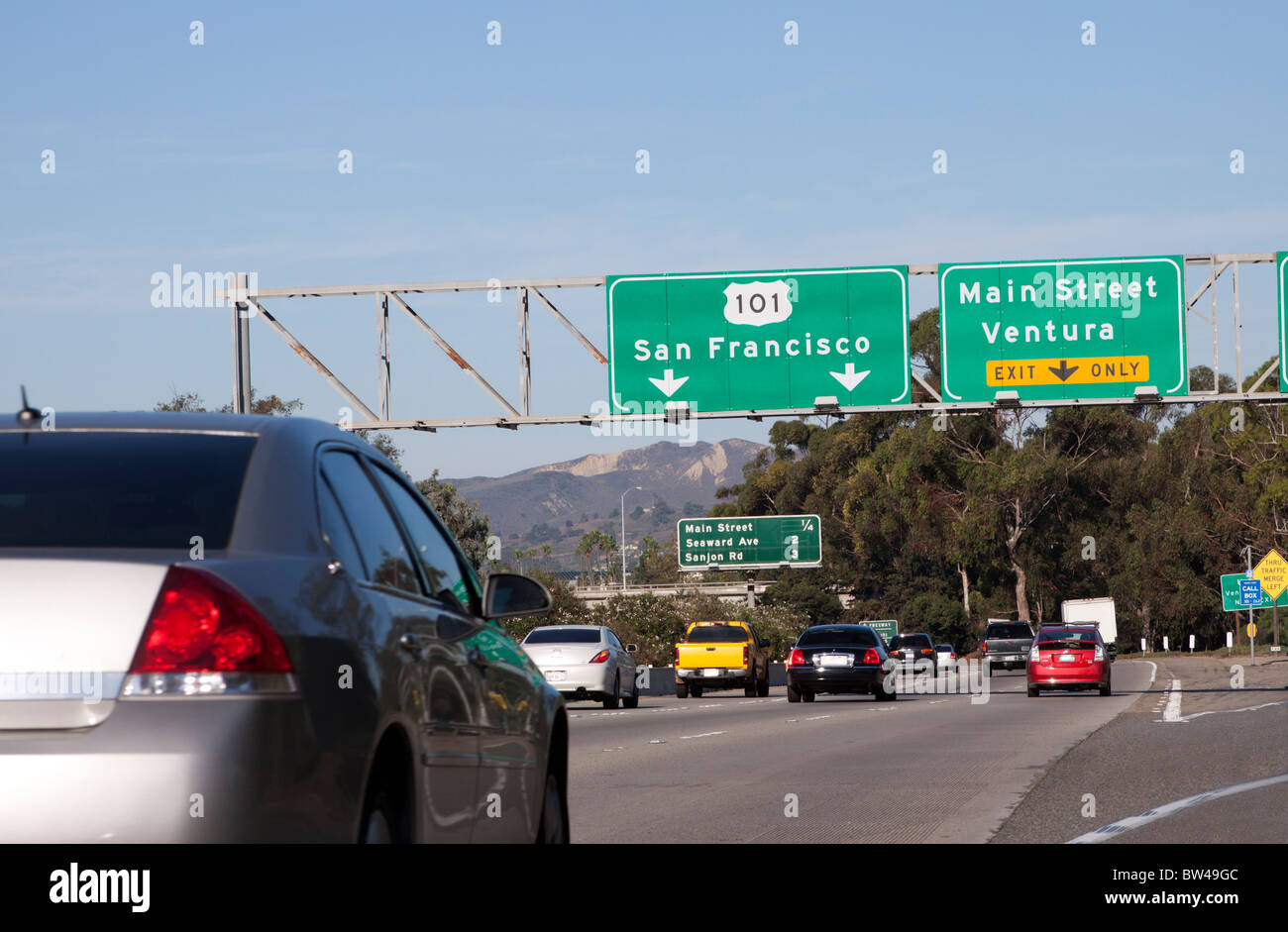 California Highway 101 à San Francisco Banque D'Images