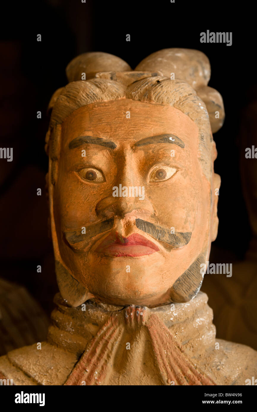 Modèle grandeur nature d'une terre cuite à la vente, Beijing, Chine Banque D'Images