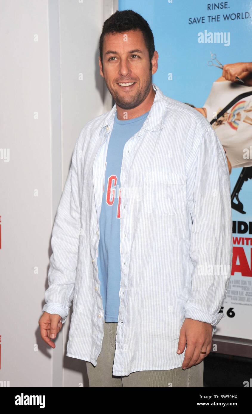 Première mondiale de New York vous ne salissez pas avec le Zohan Banque D'Images