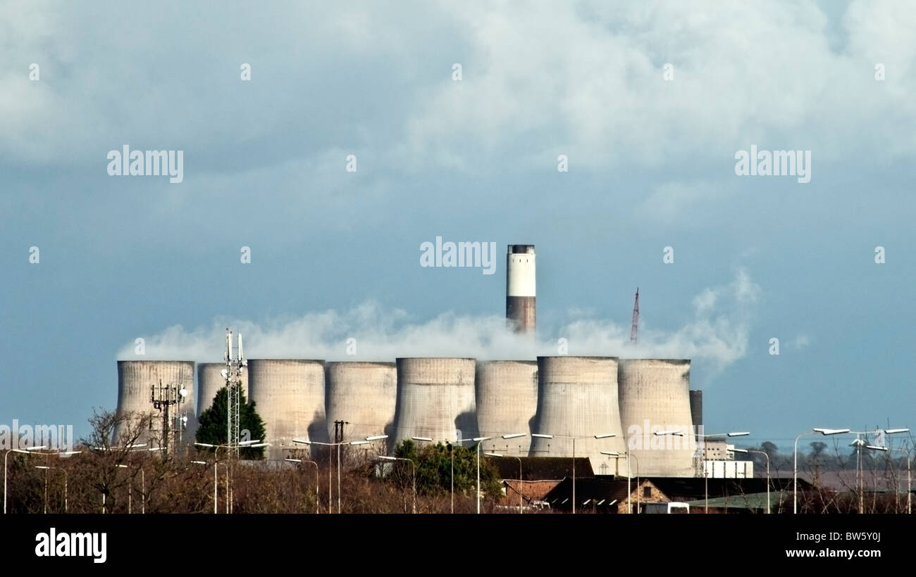 Ratcliffe sur Soar Power Station Banque D'Images