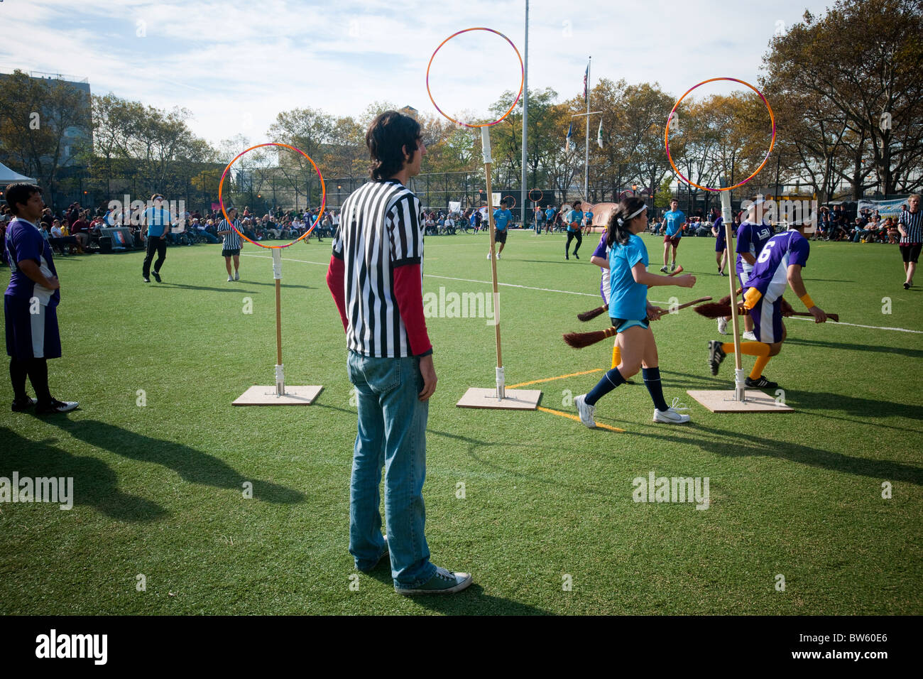 Quatrième conférence annuelle de la coupe de Quidditch à New York Banque D'Images