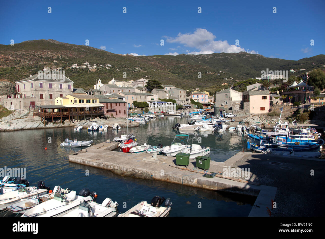 Port de Centuri Cap Corse Corse Banque D'Images