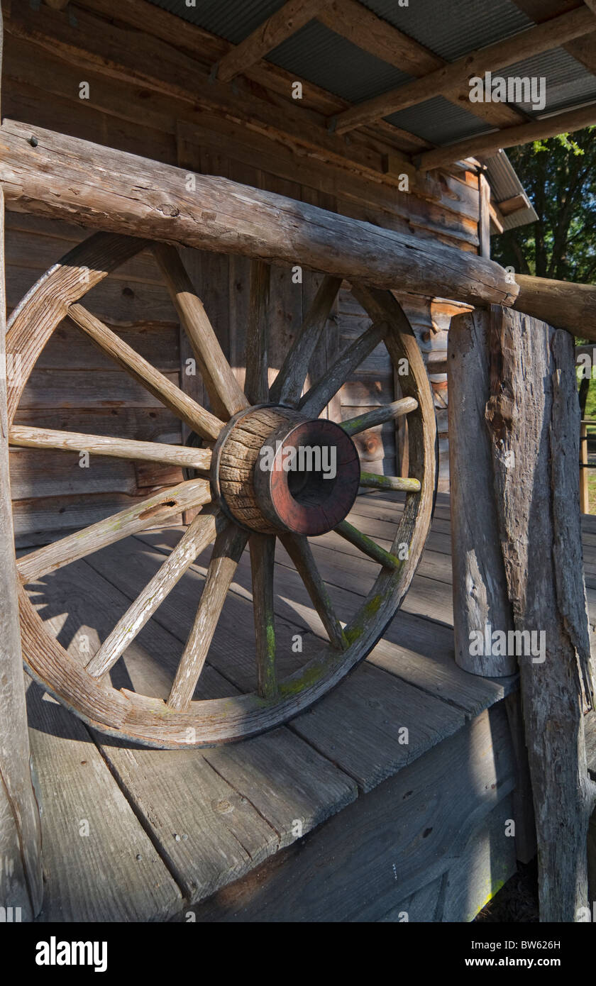 Silver River State Park Village Cracker Ocala en Floride l'église et l'école Banque D'Images