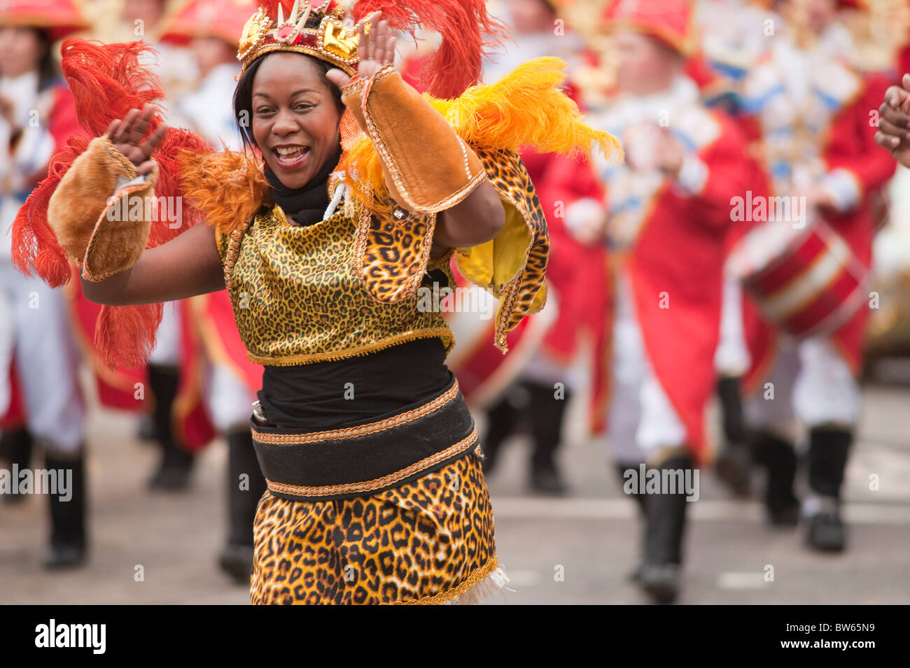 L'école de samba de Londres, Collège de médecine, Le Lord Maire Show, Londres, 2010 Banque D'Images