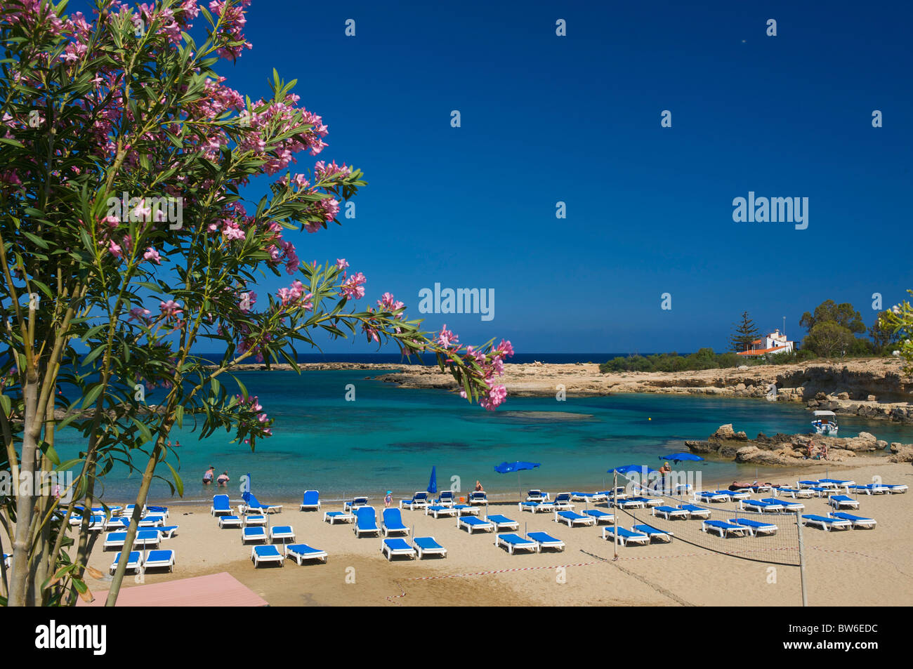 Plage de Protaras, Protaras, République de Chypre Banque D'Images