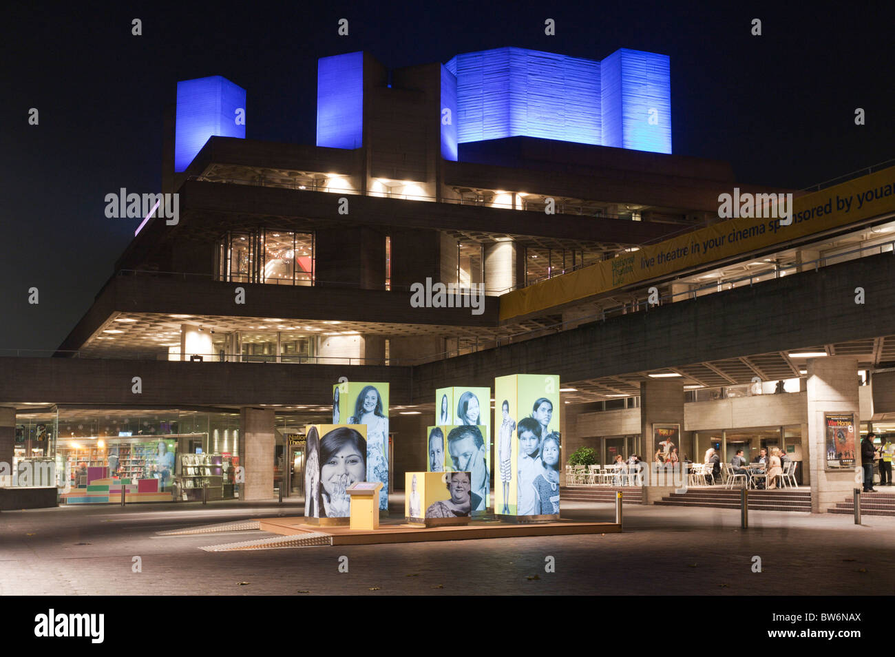 Théâtre National - Rive sud - Londres Banque D'Images