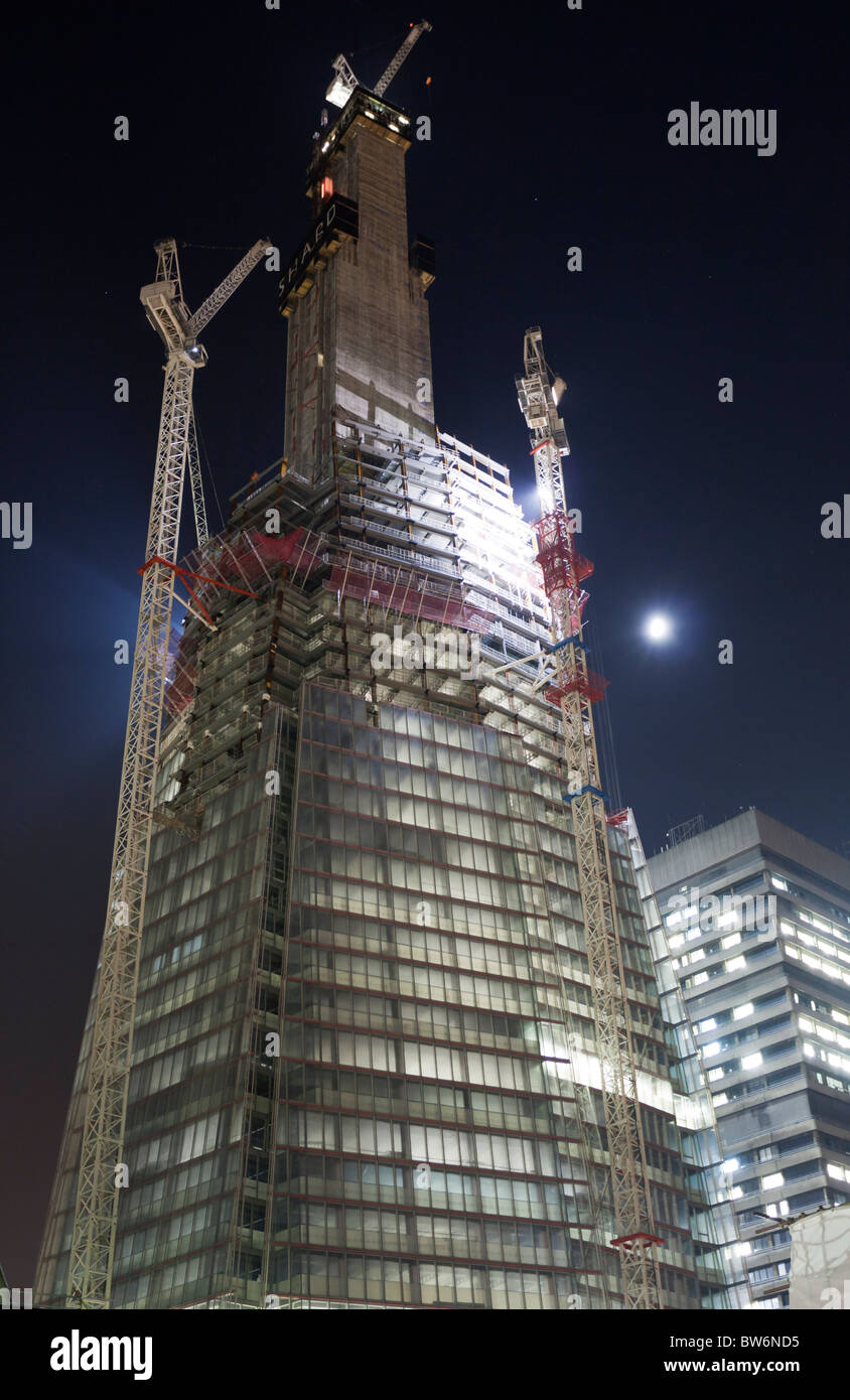 - La construction de gratte-ciel Shard London Bridge. Banque D'Images
