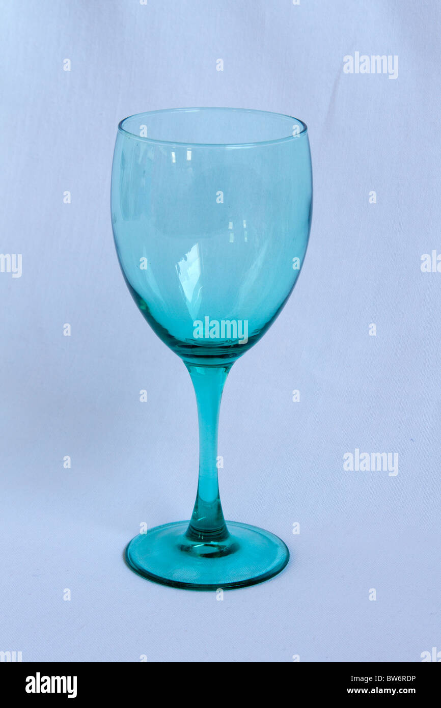 Verre à vin green Banque D'Images