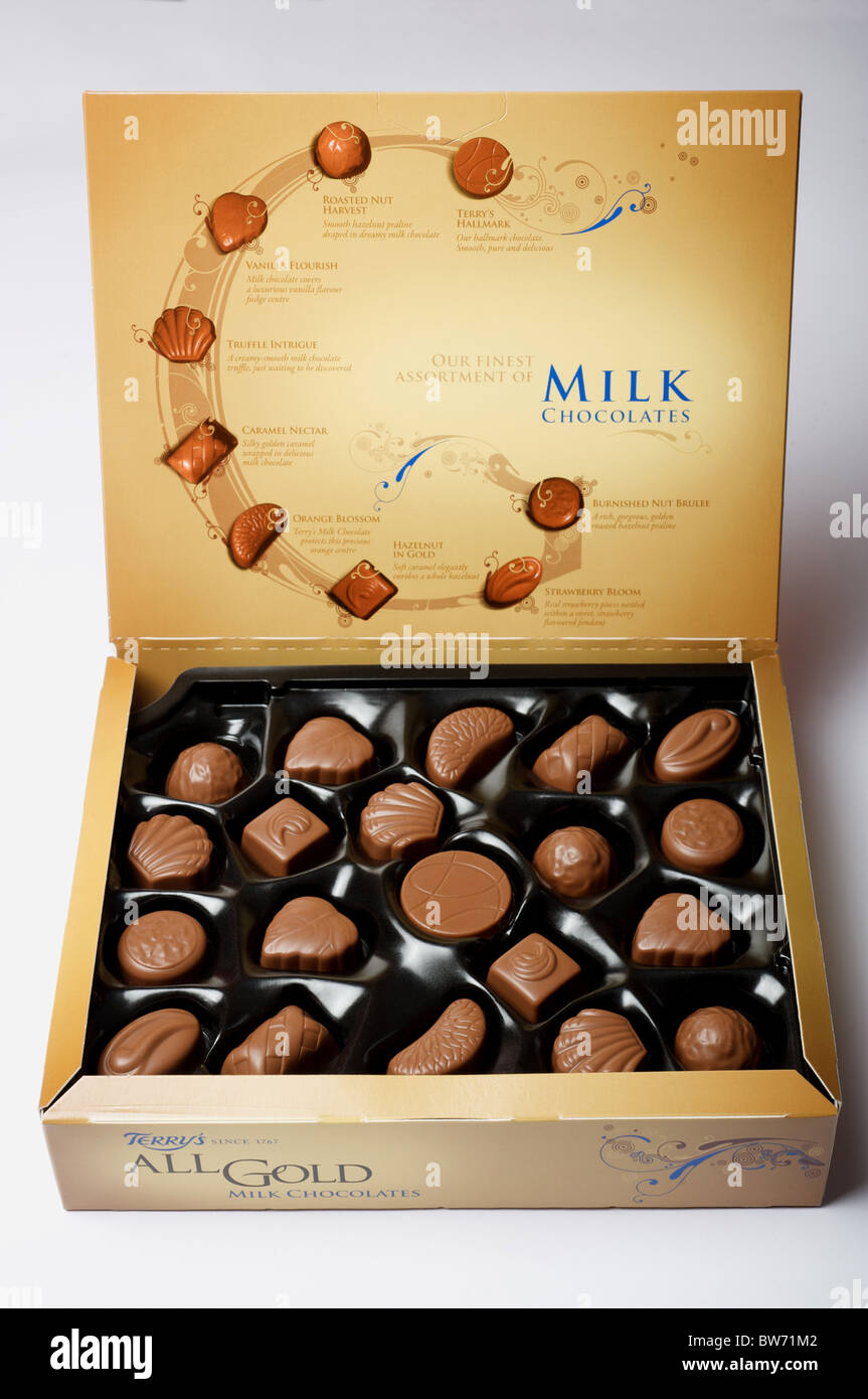 Terry's tous les chocolats d'or Banque D'Images