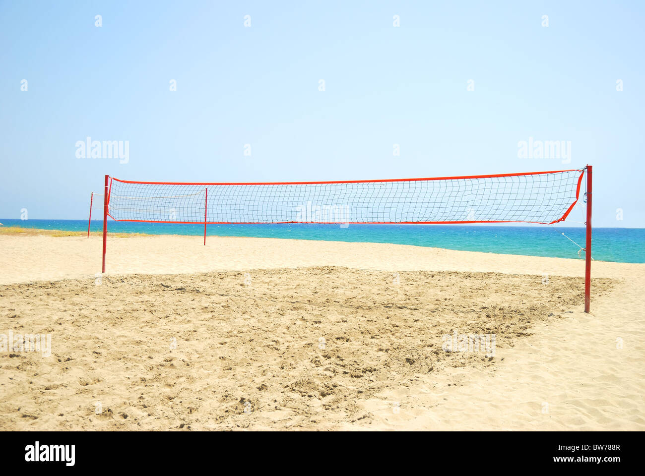 Volley sous le soleil Banque D'Images