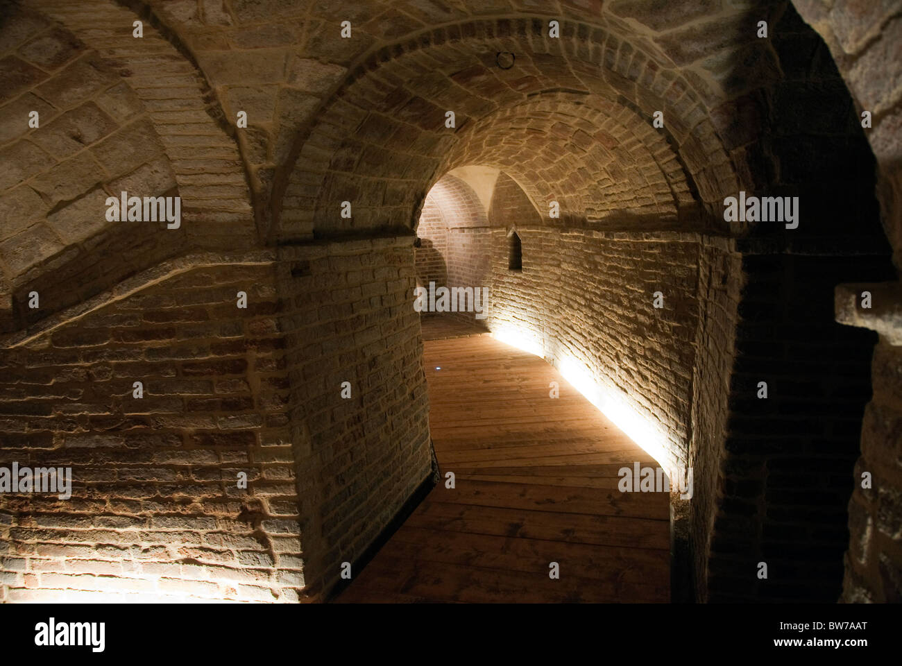 Galeries souterraines d'Abbadia di Fiastra, Marches, province d'Maceratta, Italie Banque D'Images