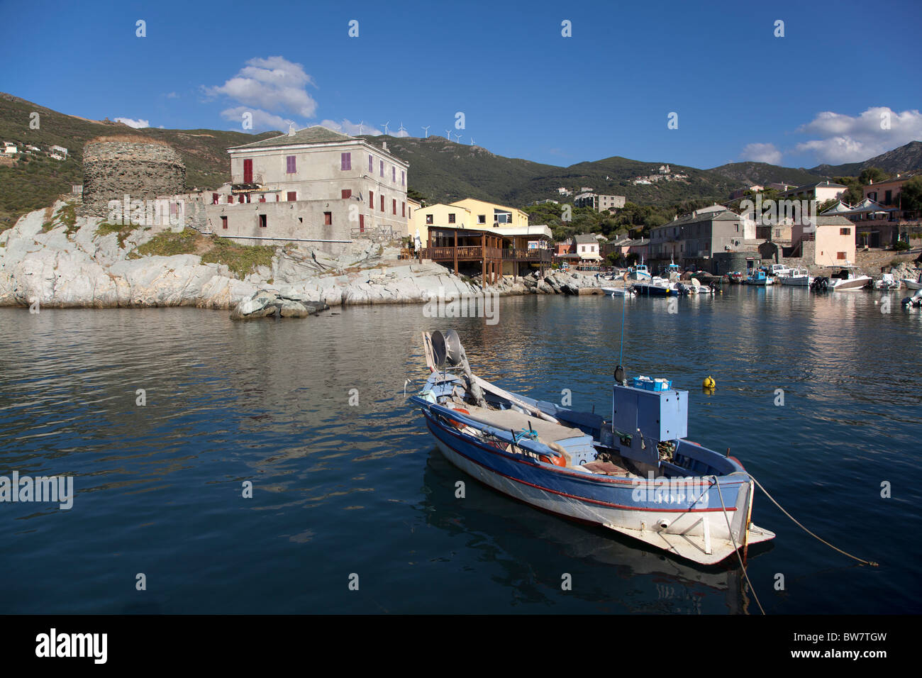 Port de Centuri Cap Corse Corse Banque D'Images