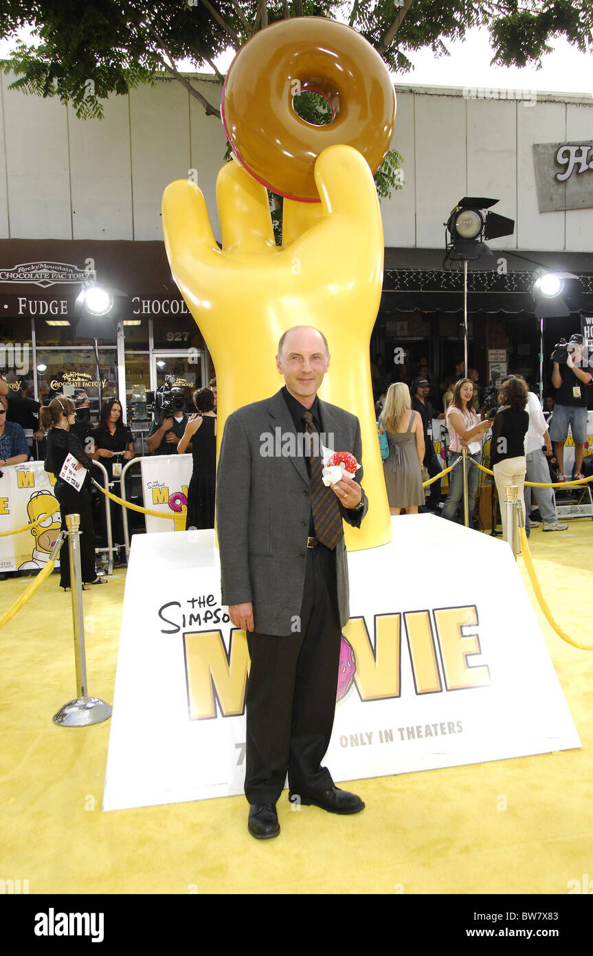 La première du film de Simpson Banque D'Images