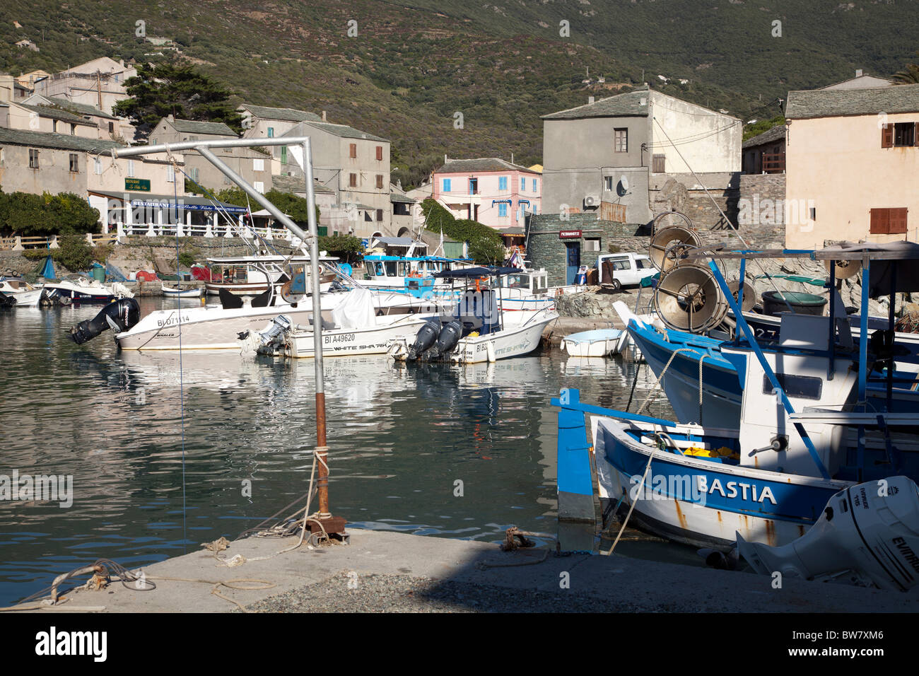 Port de Centuri Cap Corse Corse Banque D'Images