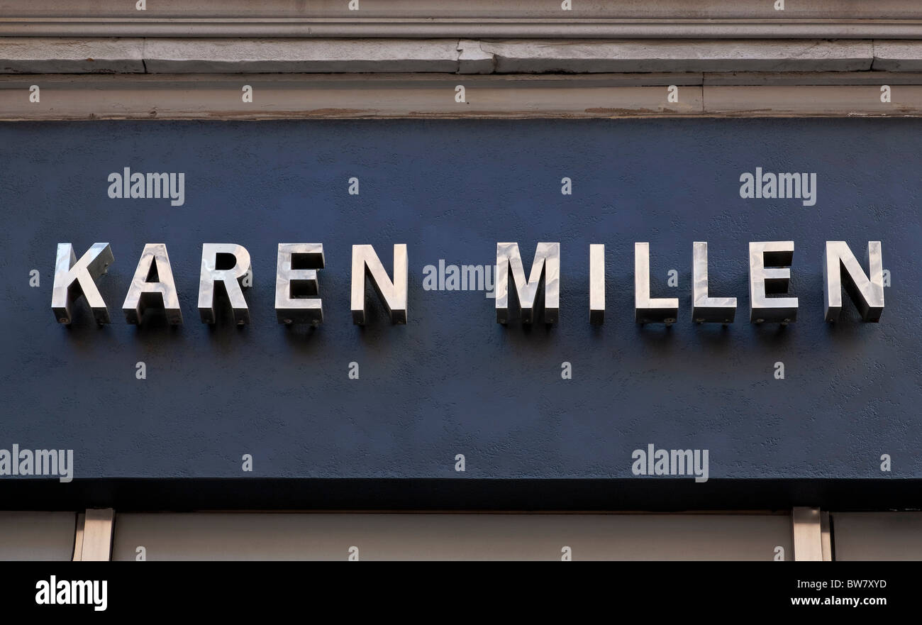 Shop L'affichage à un centre commercial Banque D'Images