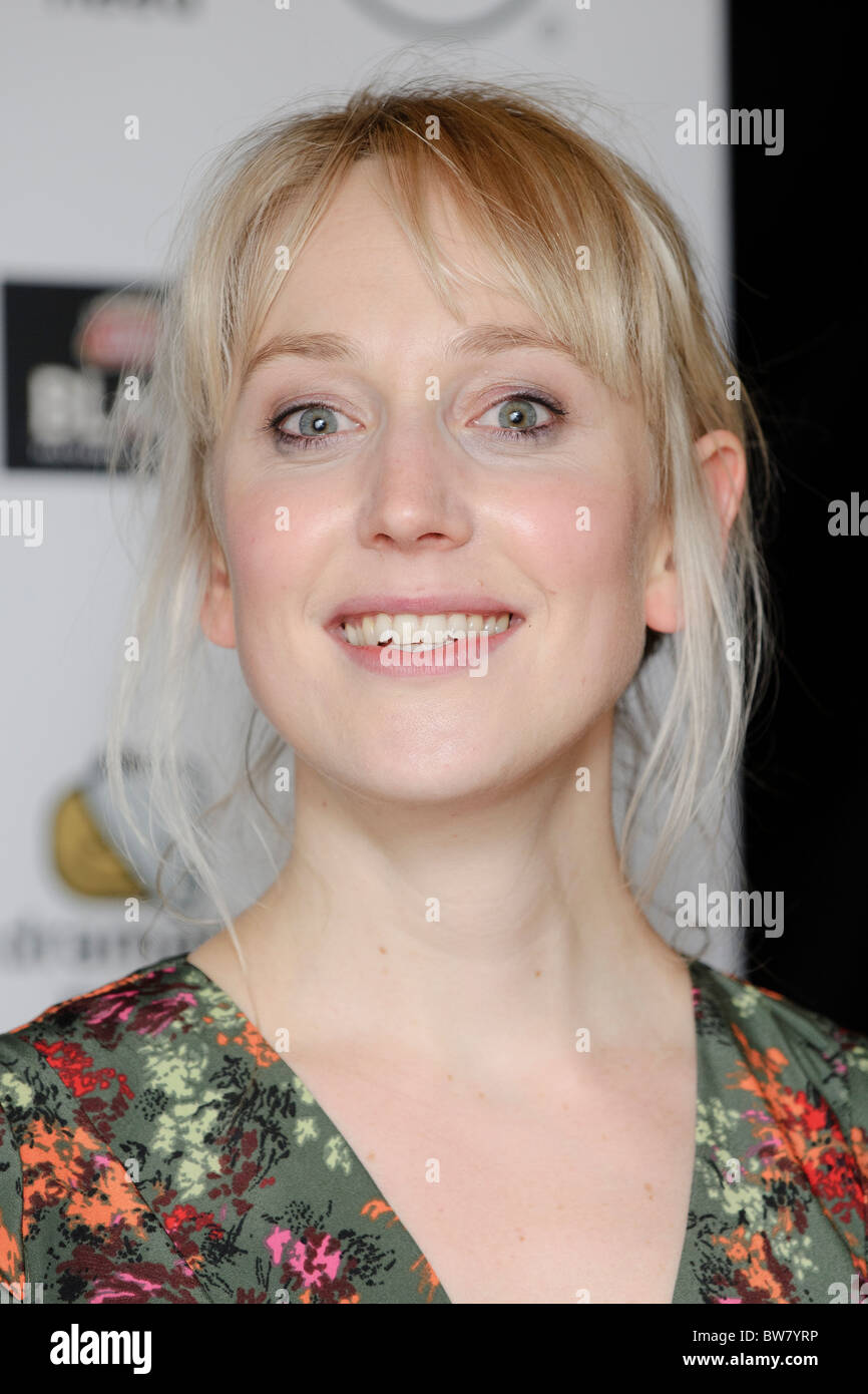 Hattie Morahan fréquente le Children's monologues à l'Old Vic Theatre, Londres, 14 novembre 2010. Banque D'Images
