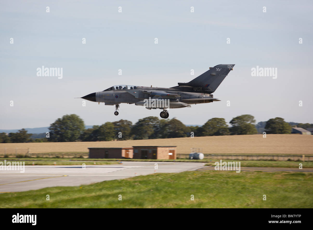 Tornado sur le point d'atterrir à RAF Leuchars. Banque D'Images