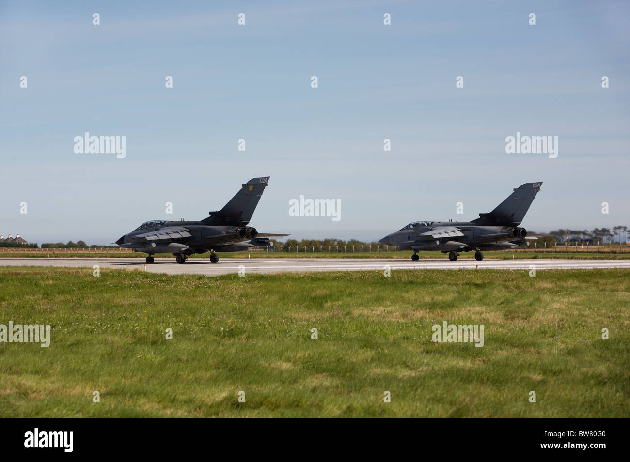 Tornado sur le décollage à RAF Leuchars. Banque D'Images