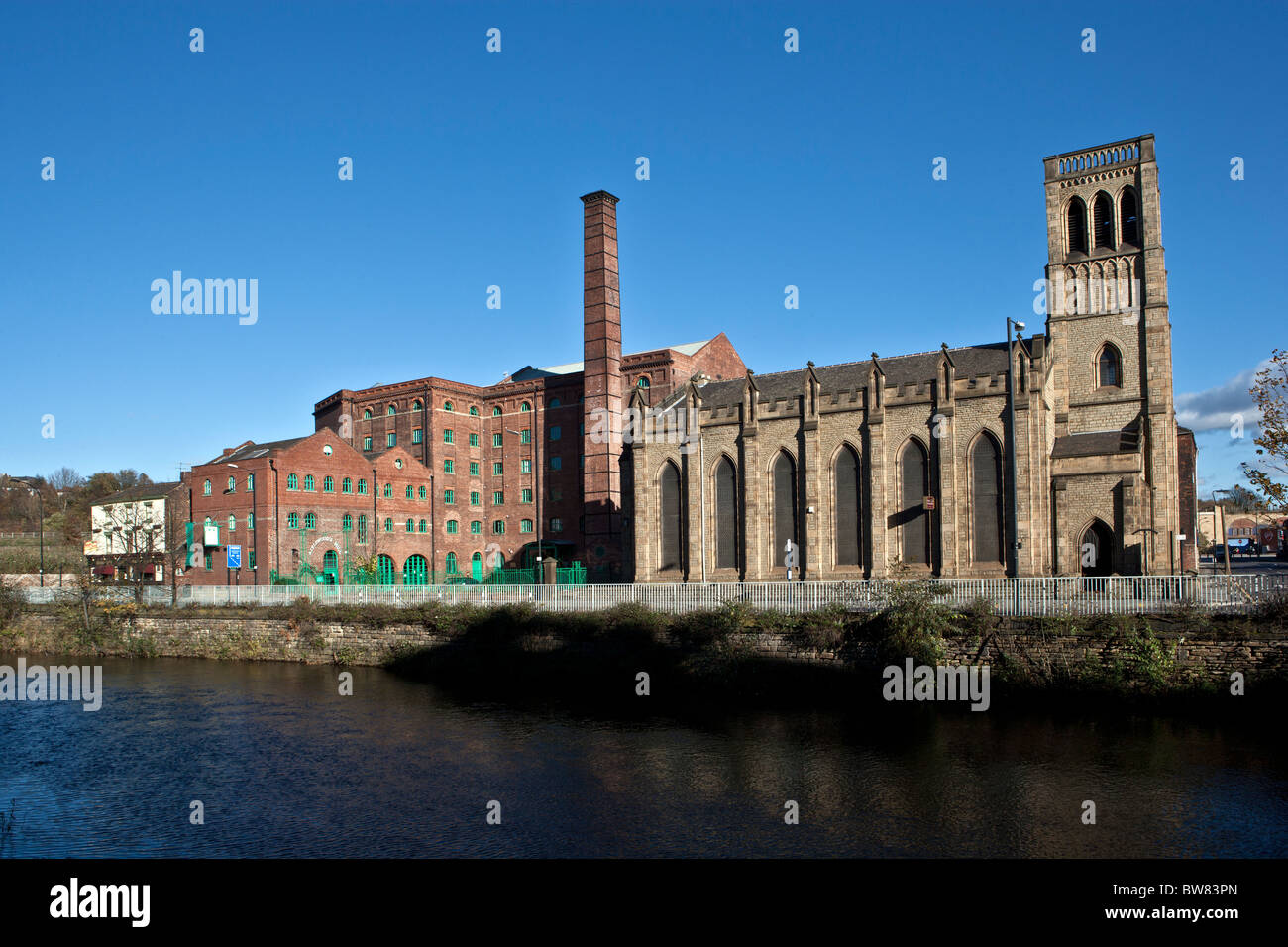 Aizlewoods Mill et l'Église du Nouveau Testament de Dieu, Sheffield Banque D'Images