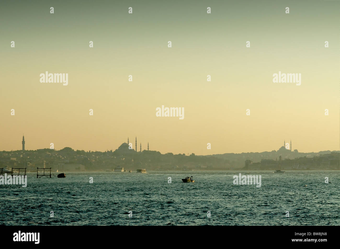 Istanbul vu du Bosphore Banque D'Images