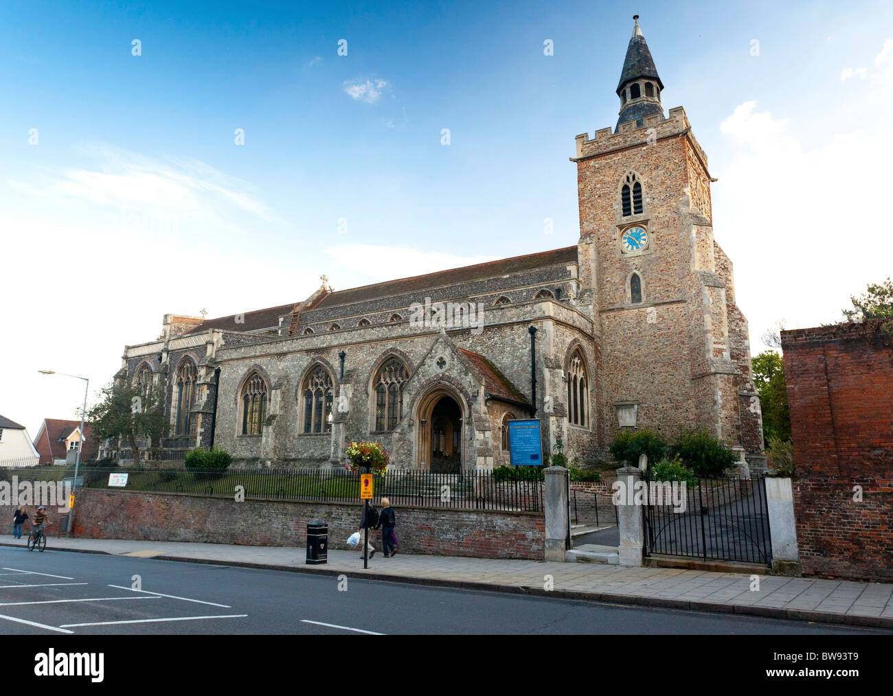 La grande église St James à Colchester, UK Banque D'Images