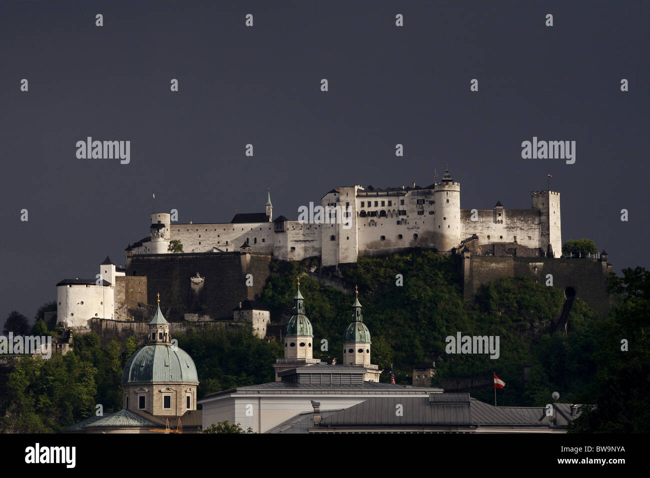 Festung Hohensalzburg / Forteresse de Hohensalzburg, Salzbourg, Autriche Banque D'Images