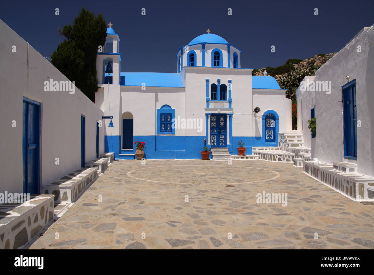 Ai Giorgis Hadies Kasos island dans l'église, Dodécanèse, Grèce Banque D'Images