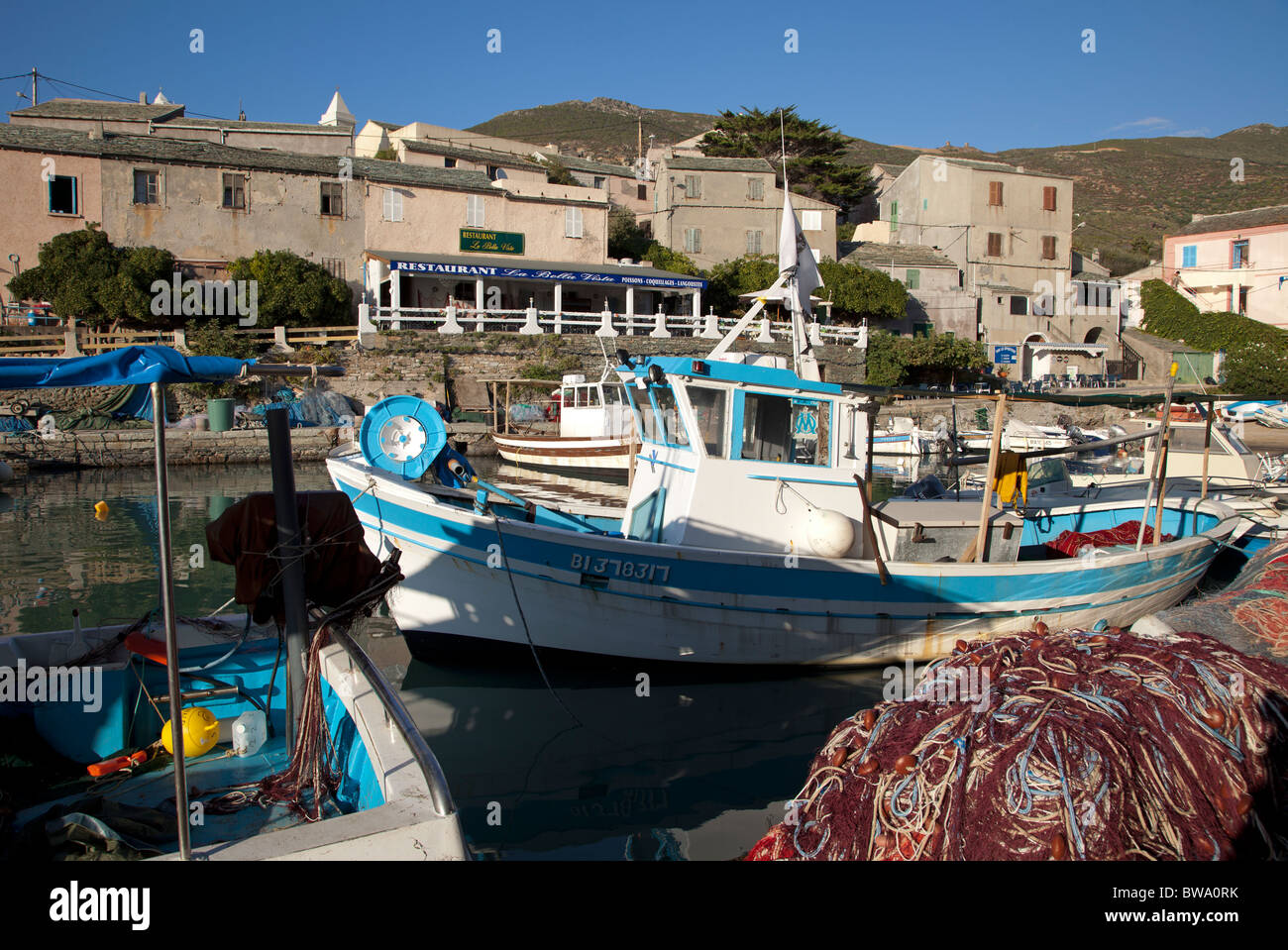 Port de Centuri Cap Corse Corse Banque D'Images