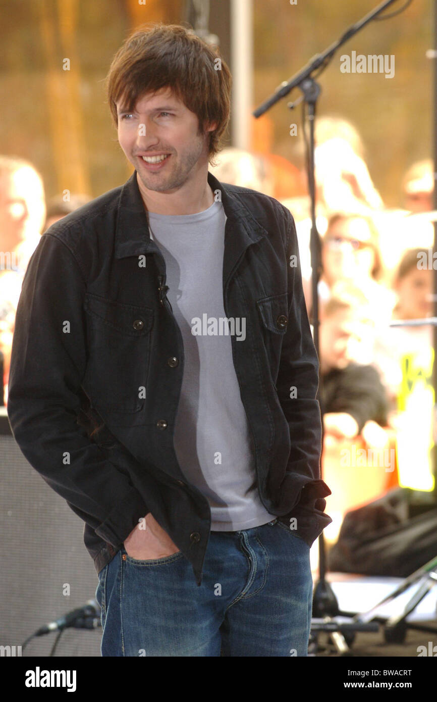 James Blunt Concert le NBC Today Show Banque D'Images