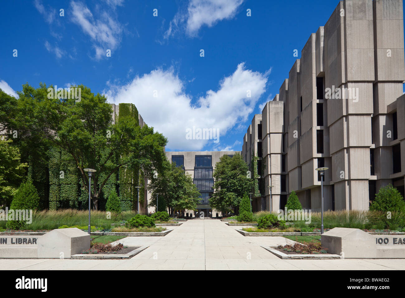 Joseph Regenstein Library, University of Chicago, USA, Illlinois Banque D'Images