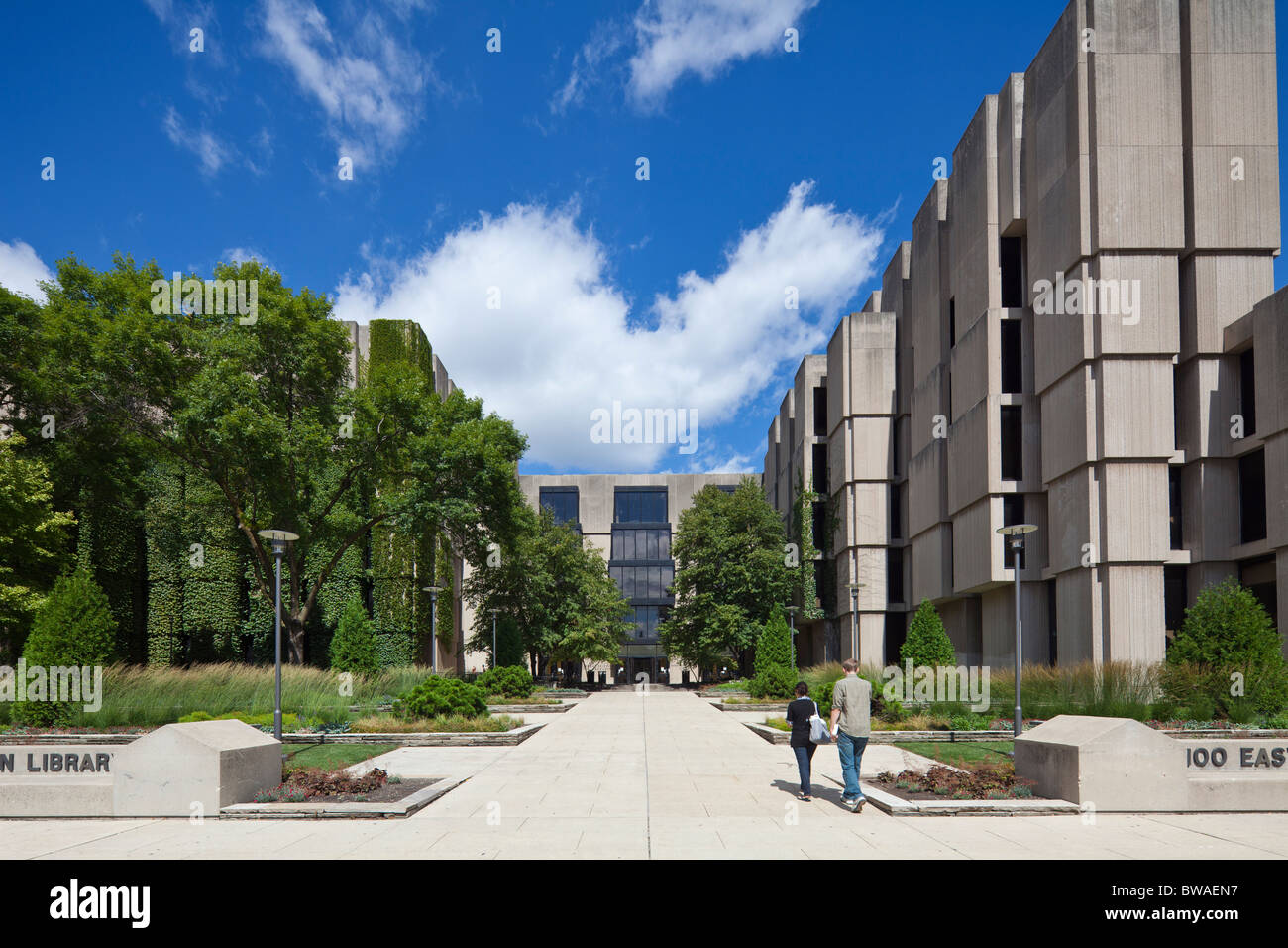 Joseph Regenstein Library, University of Chicago, USA, Illlinois Banque D'Images