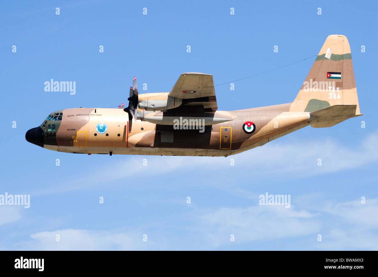 Lockheed C-130H Hercules utilisés par la Royal Jordanian Air Force Banque D'Images