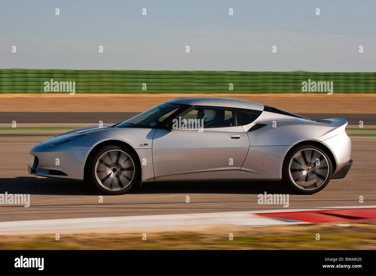 Lotus Evora s à l'Monteblanco trackday en Espagne. Organisé par Lotus Cars, UK Banque D'Images
