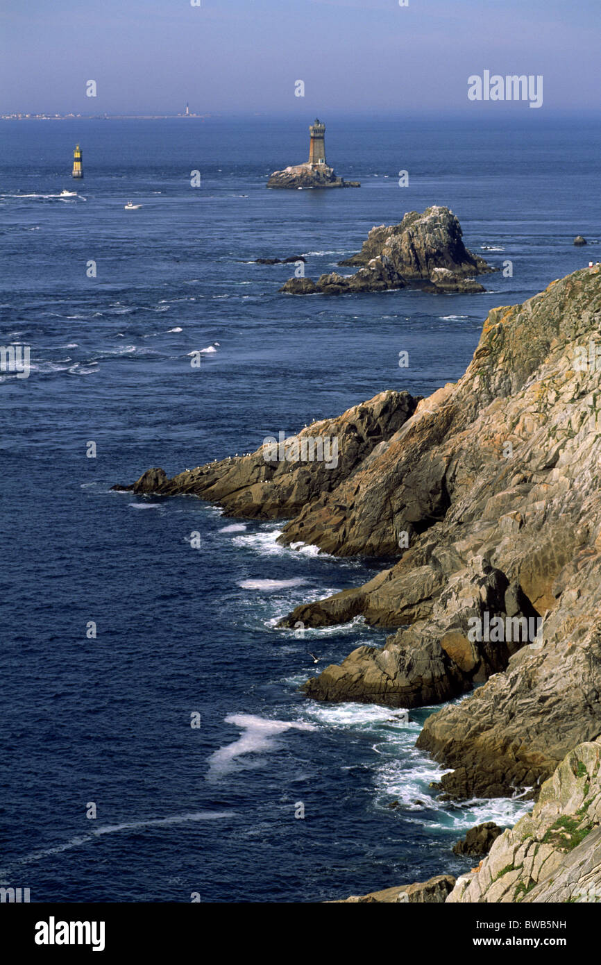 France, Bretagne (Bretagne), Finistère, Pointe du raz Banque D'Images