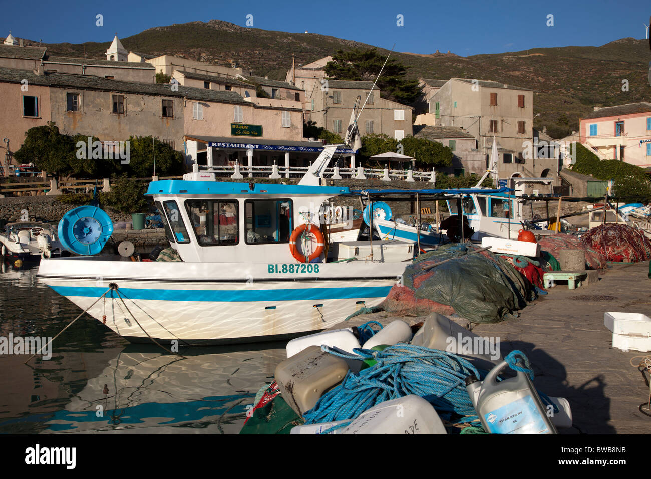 Port de Centuri Cap Corse Corse Banque D'Images