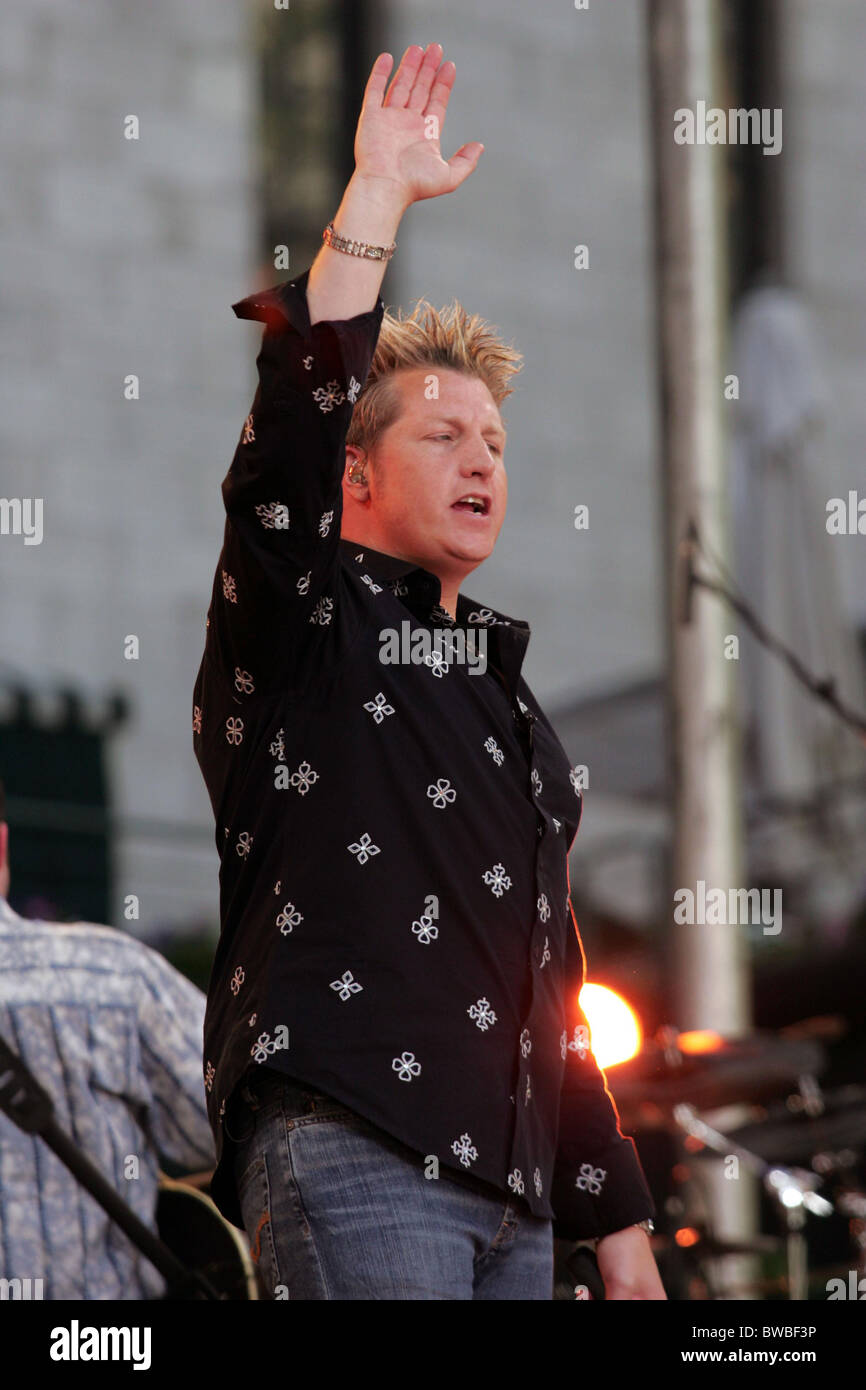 ABC Good Morning America Concert avec Rascal Flatts Banque D'Images