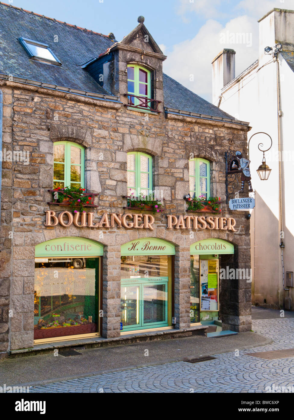 Boulangerie Pâtisserie à l'ancienne boutique en France Europe Banque D'Images