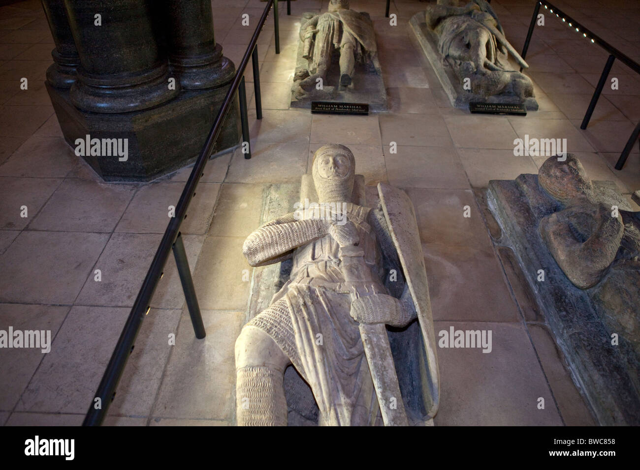 Temple Church, à Londres. Banque D'Images