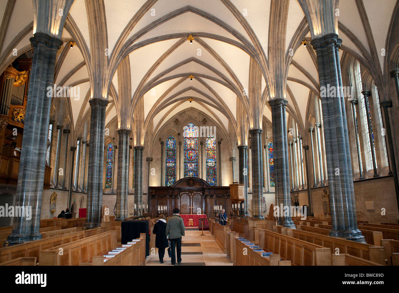 Temple Church, à Londres. Banque D'Images