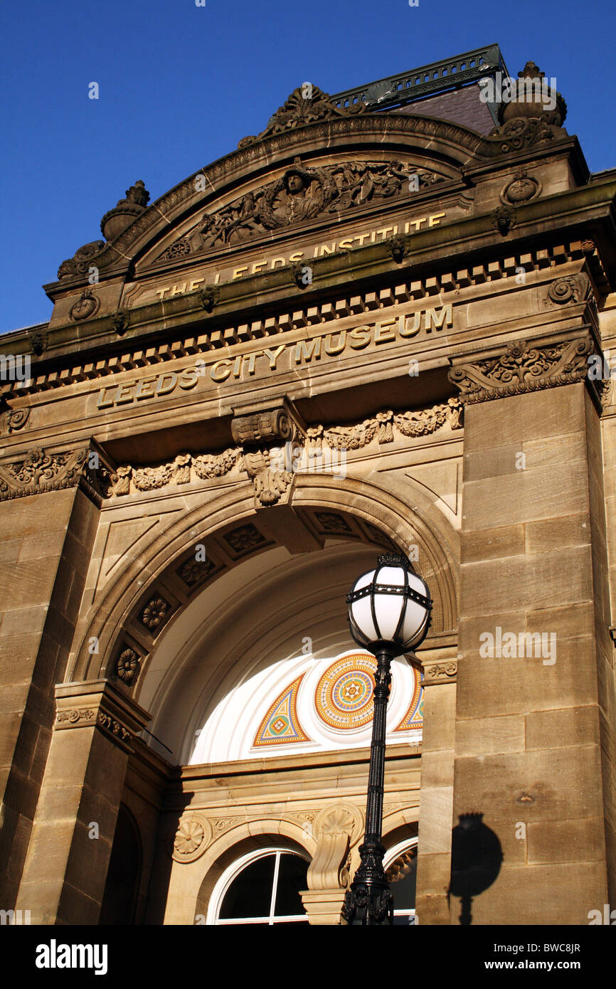 Ancien Musée de Leeds Leeds Yorkshire Institut Banque D'Images