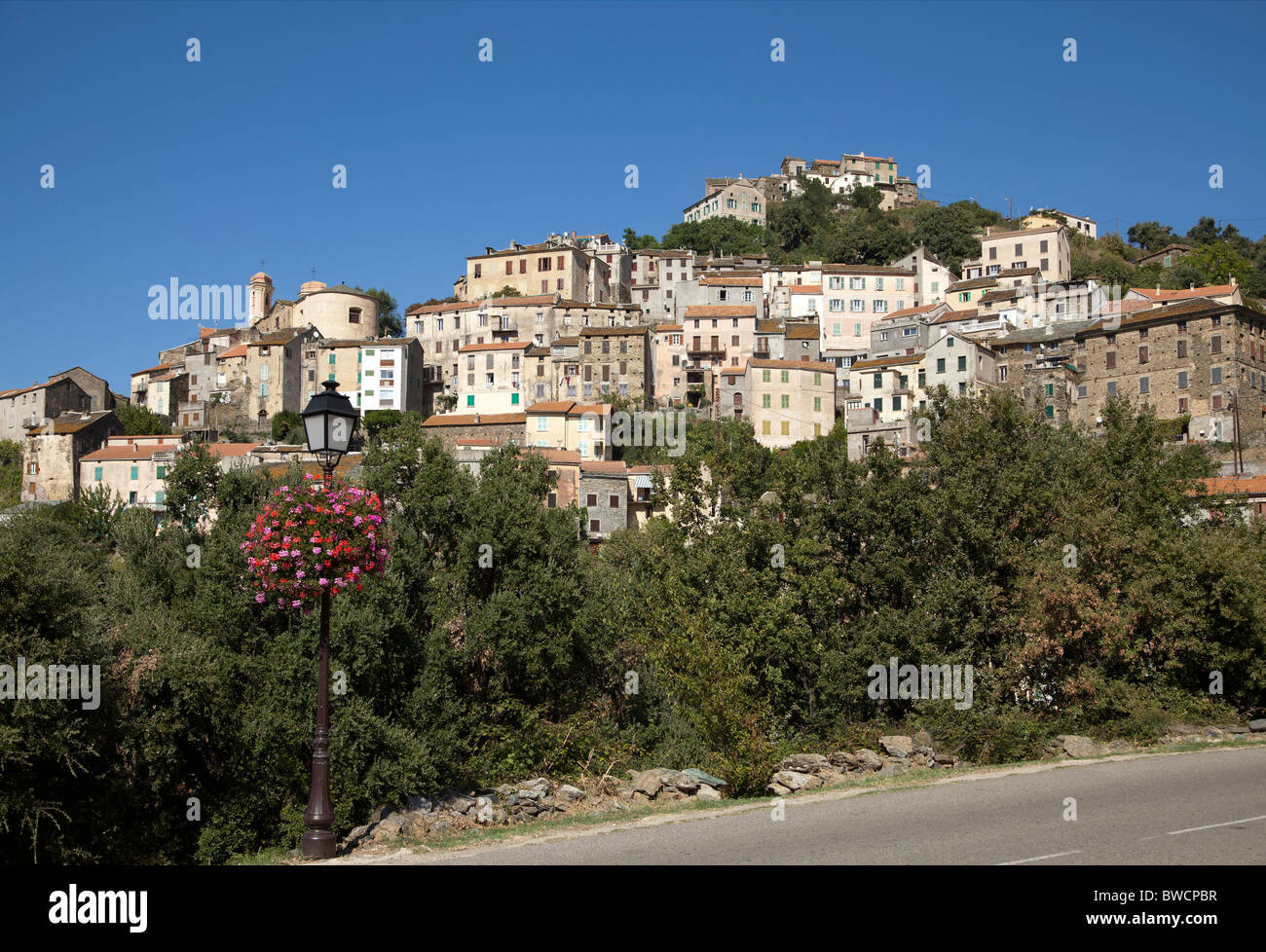 Oletta dans le Nebbio Corse Banque D'Images