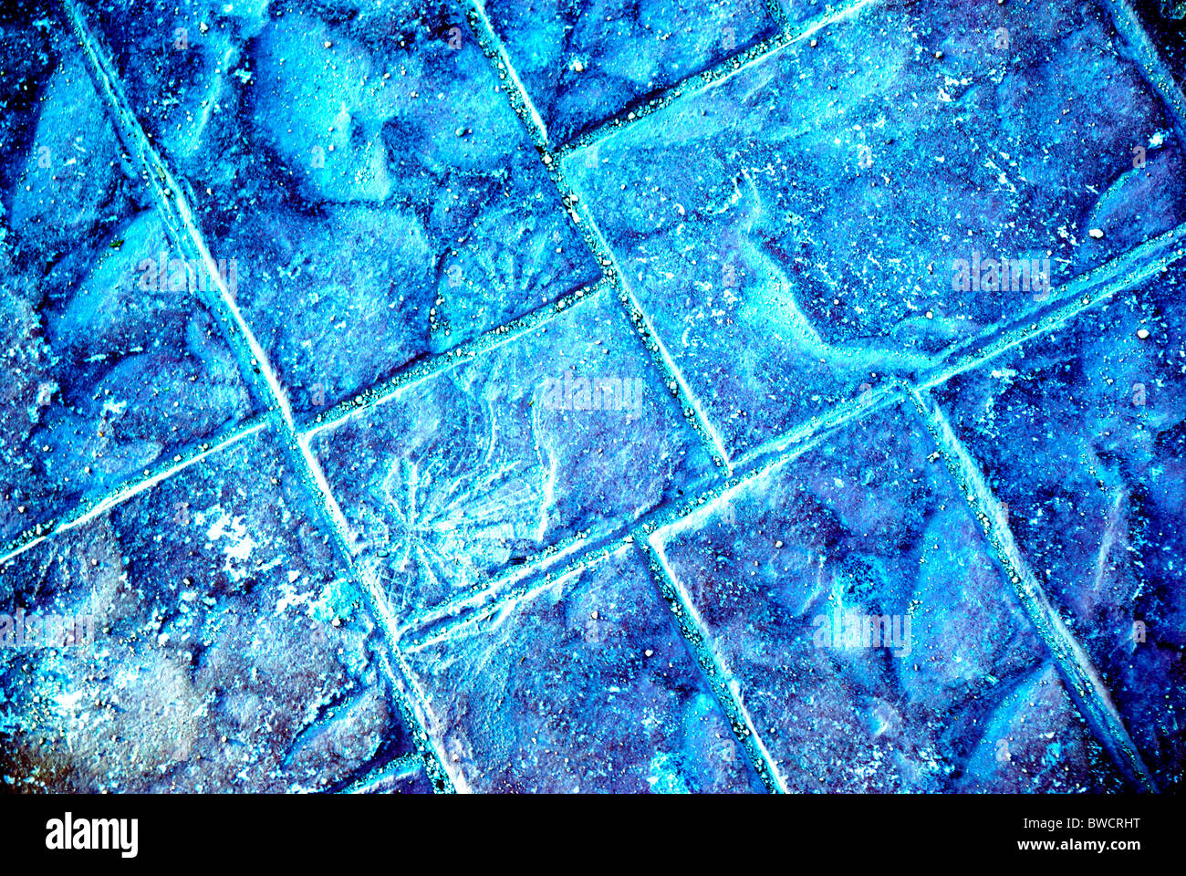 Route congelée en pierre. Abstract background. Banque D'Images