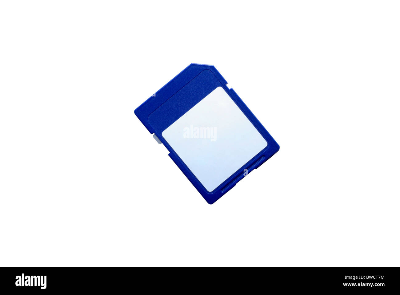 Carte SD isolé sur blanc avec de l'espace vide pour le texte. Chemin de détourage. Banque D'Images