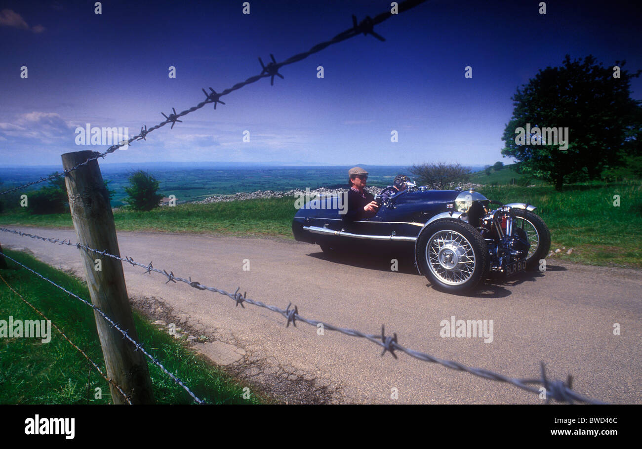 Morgan 3 Wheeler avec Matchless v double moteur 1934 Banque D'Images