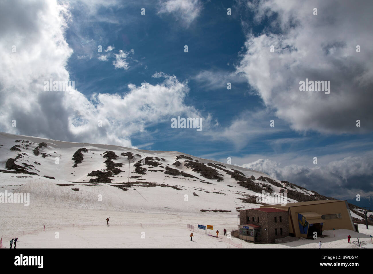 Parnassus (centre de ski Parnassos). Kelaria Banque D'Images